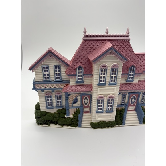 Vintage Burwood Victorian House Wall Plaque-Homco #2921-USA Made-11"x9"x2" - Picture 3 of 8